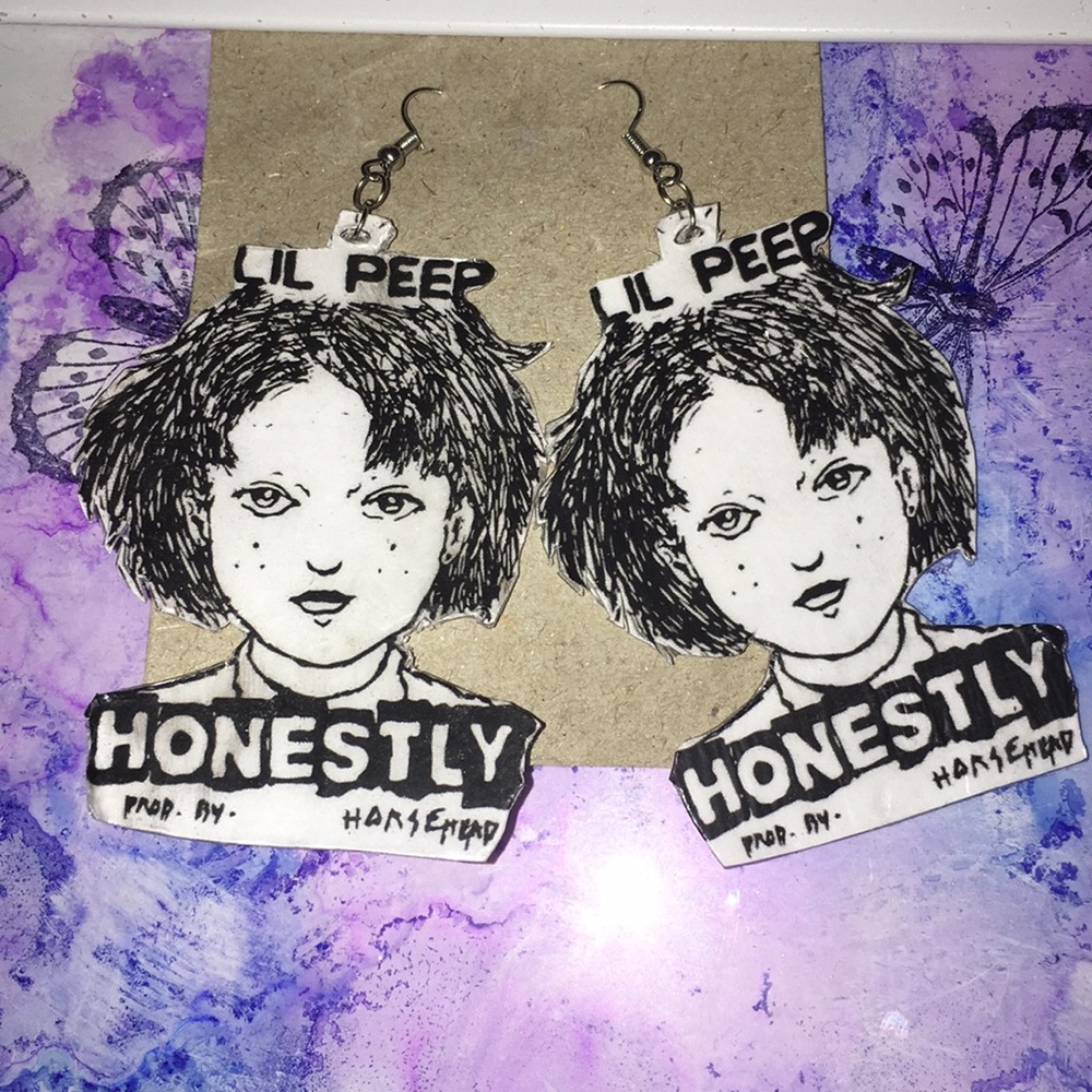 Lil peep inspired earrings